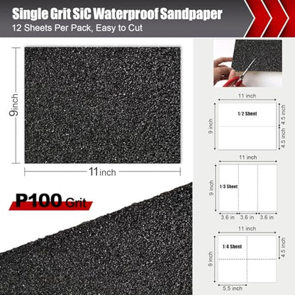 100 Grit Wet Dry Sandpaper