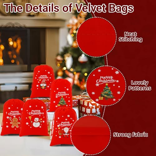Christmas Gift Bags with Drawstring (15.5029 Ounce)