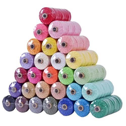 Natural Macrame Cord Colored Macrame Cord 2mm (327 Foot)