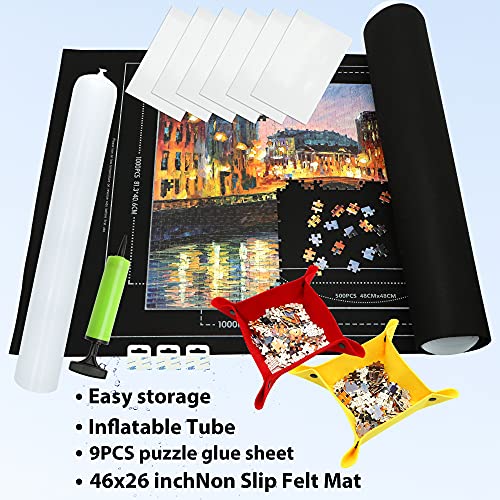 Portable Puzzle Mat Roll Up