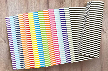 Yellow Pin Stripe Print Gift Wrap Tissue Paper Size (50 Count)