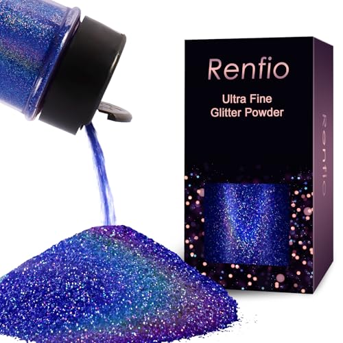 Holographic Ultra Fine Blue Glitter Powder Metallic Resin Glitter