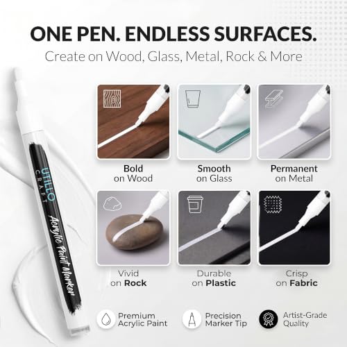 White Paint Pen (8 Count)