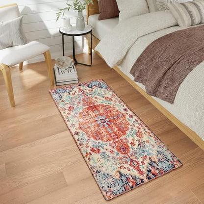 Bohemian Floral Medallion Runner Rug