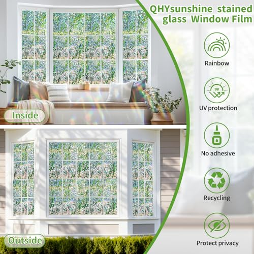 Window Privacy Film Stain Glass Window Film Rainbow Window Film Window clings Non