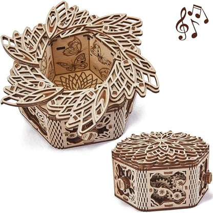 Mystery Flower 3D Wooden Puzzles for Adults to Build (278 Count)