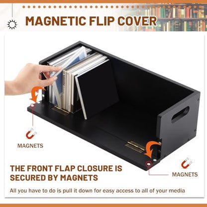 1 Set Wooden CD Storage Box