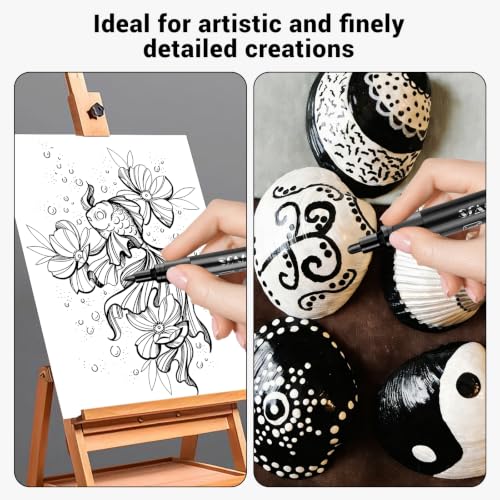 Acrylic Black Paint Pens (8 Count)