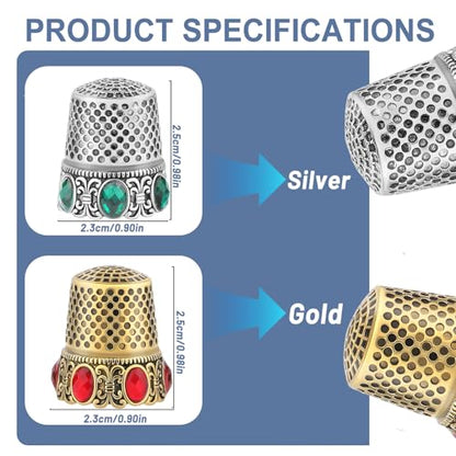 Sewing Thimbles Metal Finger Protector Quilting Craft Accessories