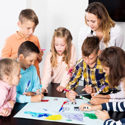 Washable Markers Bulk for Kids (144 Count)