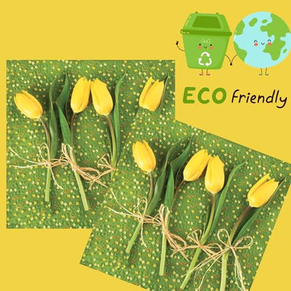 20 ct 13x13 Flowers Paper Luncheon Decoupage Napkins (20 Count)
