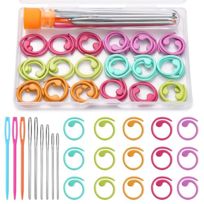 50 Pcs Metal Crochet Stitch Markers (50 Count)