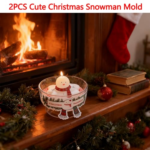 2PCS Christmas Candle Molds (2 Count)