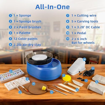 6 inch Home Pottery Wheel for Pottery Craft