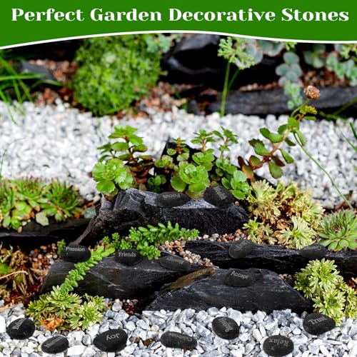 40 Pcs Engraved Inspirational Rocks (40 Count)