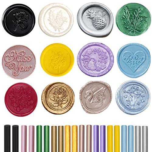 Pearl White Wax Sealing Sticks (10 Count)