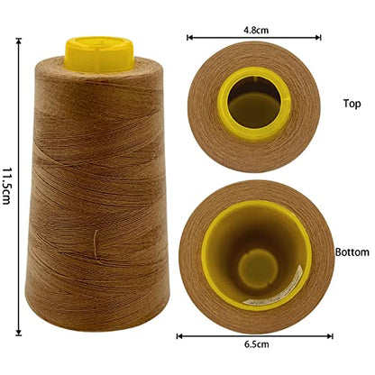 4 Cones of 3000 Yards Each Spool Thread for All Purpose (36000 Foot)
