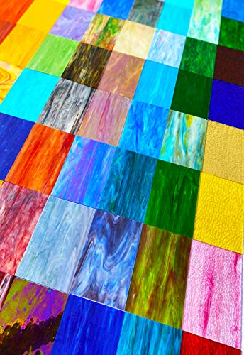 6 Sheets 7 1 2 x 6 inch Iridescent Stained Glass Sheet Variety Pack (6 Count)