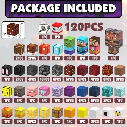 120PCS Magnetic Blocks (120 Count)
