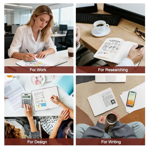 8 Pack Lined Journal Notebooks for Work
