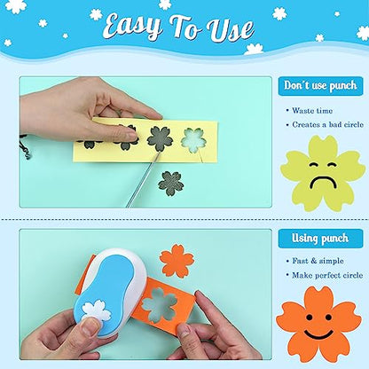 Flower Hole Punch for Craft Size Out 1