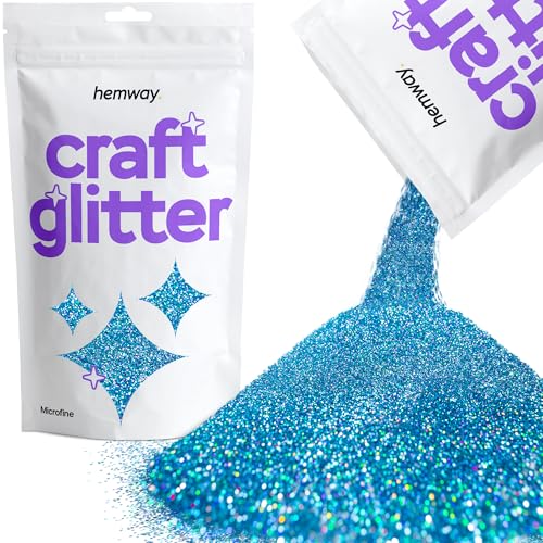 Craft Glitter Ocean Blue Holographic 100g Microfine Glitter
