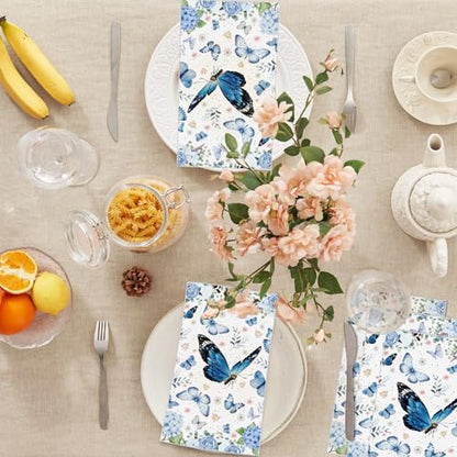 60 Pack 3 Styles Floral Napkins