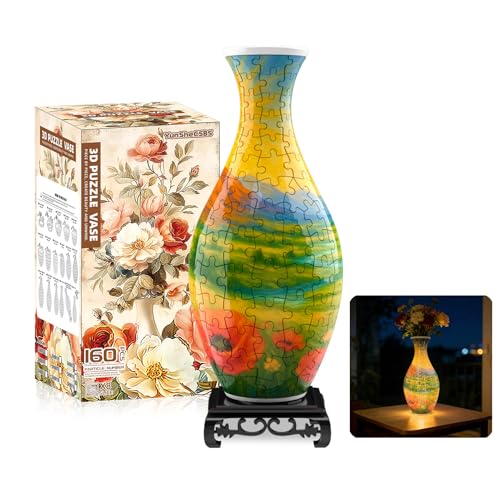 3D Puzzles Vase for Adults (160 Count)