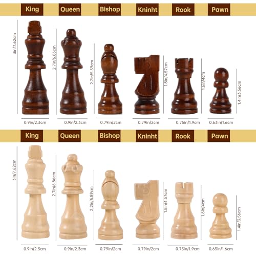 Magnetic 15" Wooden Chess Set