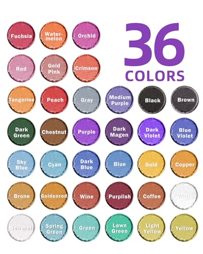 36 Colors Mica Powder (6.48 Ounce)