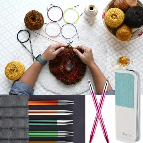 Interchangeable Circular Knitting Needles Set