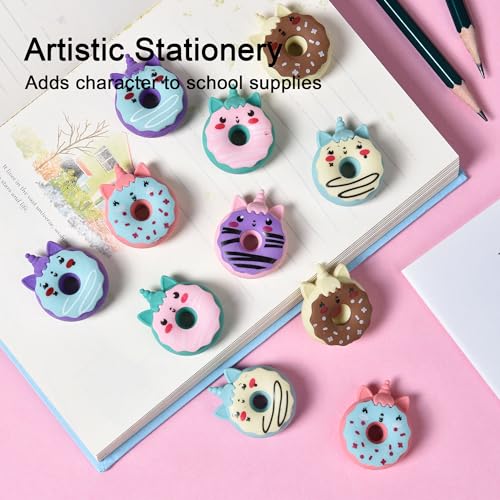 Donut Erasers for Kids Bulk (24 Count)