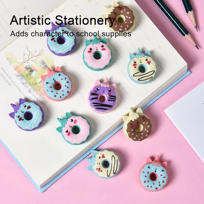 Donut Erasers for Kids Bulk (24 Count)