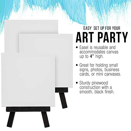 3" x 3" Stretched Canvas with 5" Mini Easel Kit