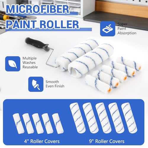 Paint Roller Kit with Extension Pole