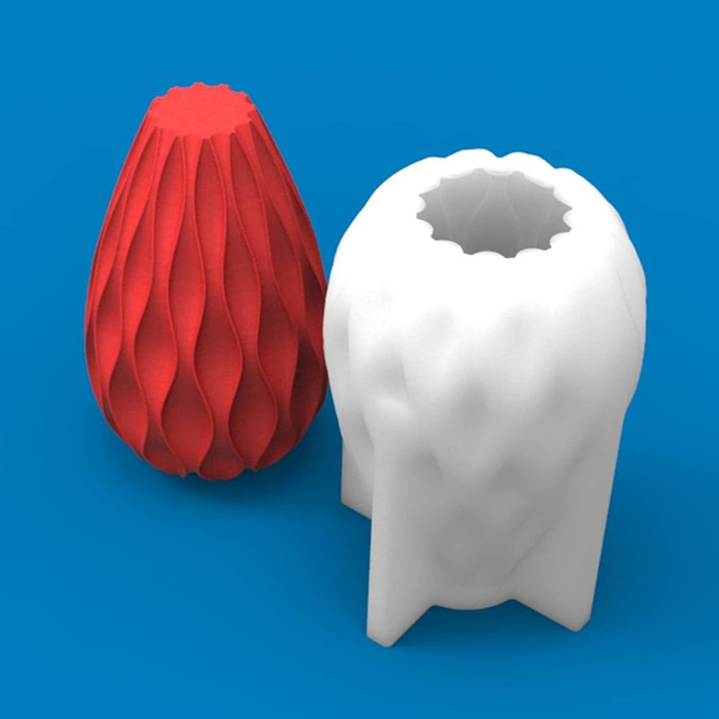 3D Geometric Cylindrical Candle Silicone Mold Fondant Chocolate Cake Candy Baking Mold Plaster Soap Epoxy Resin Clay Mould