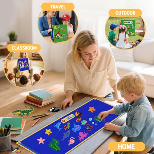 Foldable Felt Board for Toddlers