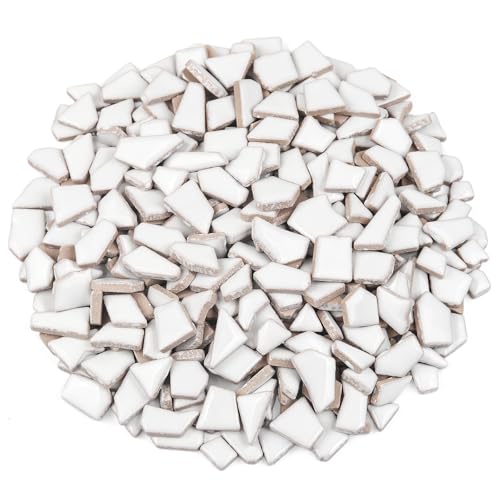 White Ceramic Mosaic Tiles for Crafts