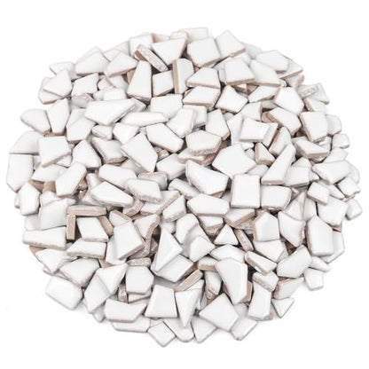 White Ceramic Mosaic Tiles for Crafts