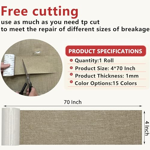 Linen Repair Tape 4x70 Inch Self