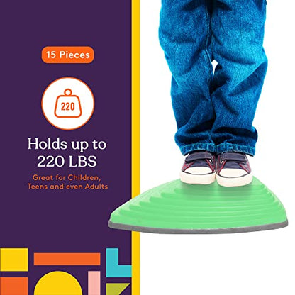 Stepping Stones for Kids Indoor and Outdoor Balance Blocks Promote Coordination