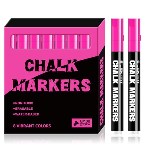 Chalk Markers Pink 8 Pack (8 Count)