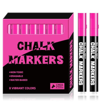 Chalk Markers Pink 8 Pack (8 Count)