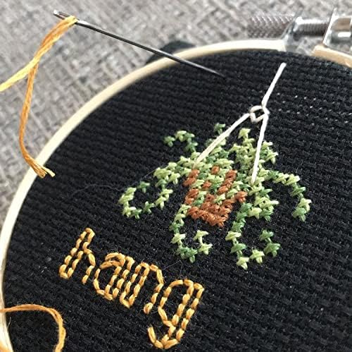 Aida Cloth 14 Count Cross Stitch Fabric,19×28inch (14CT, Black)