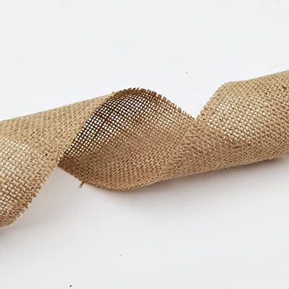 3" Natural Burlap Fabric Roll 10 Yards Jute Ribbon (30 Foot)