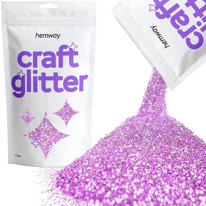 Craft Glitter Lavender Purple 100g Fine Glitter (3.5 Ounce)