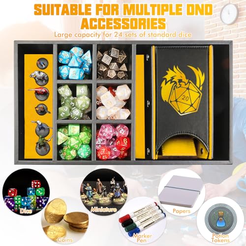 DND Dice Tray & Tower Storage Box