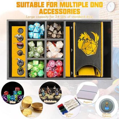 DND Dice Tray & Tower Storage Box