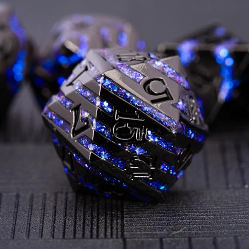 Inlay Metal Dice Set 7pcs