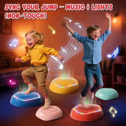Light Up Musical Stepping Stones for Kids
